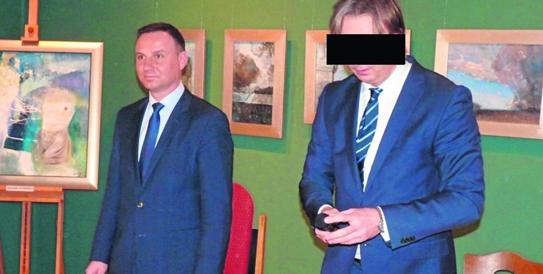 W kampanii prezydenckiej Andrzeja Dudy Witold W. poprowadził w Radomsku spotkanie z obecnym prezydentem RP (rok 2015)