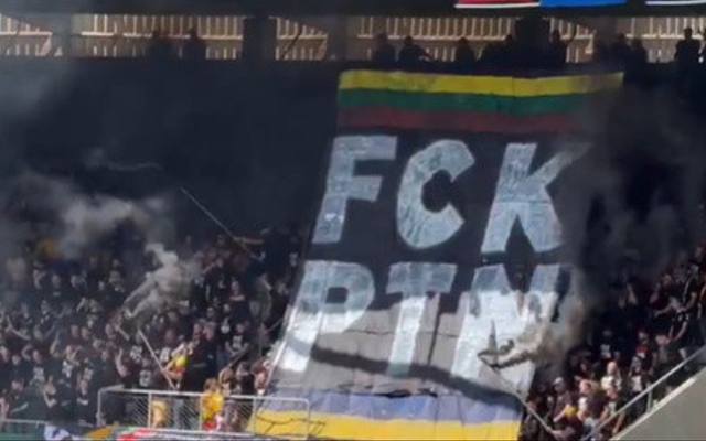 Litwini i Łotysze uderzyli w Putina. Cały stadion obrażał ro