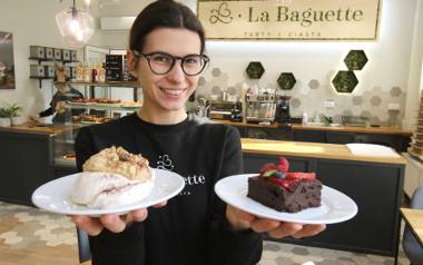 Iwona Piec, właścicielka La Baguette w Kielcach, prezentuje festiwalowe menu