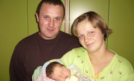 Magdalena Zalewska z rodzicami