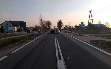 Tragiczny wypadek na drodze krajowej numer 9 w Kurowie. Po zderzeniu z samochodem zginął motocyklista