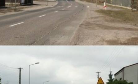 ul. Słowackiego przed i po remoncie