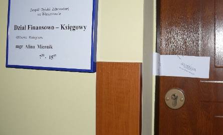 Drzwi pokoju księgowej szpitala, która przebywa obecnie na zwolnieniu chorobowym, zostały… oplombowane przez dyrektora.