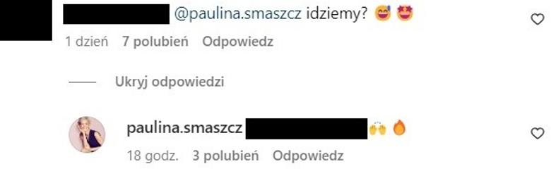 Paulina Smaszcz zareagowała na ogłoszenie Marcina Hakiela. Przesuń w prawo, żeby zobaczyć kolejne zdjęcie.