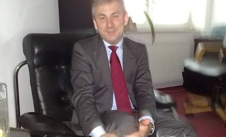 Grzegorz Napieralski podczas wizyty w Białymstoku.