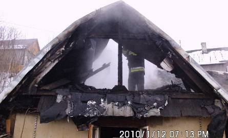 Gm. Łagów: Strażak-ochotnik uratował kobietę z pożaru