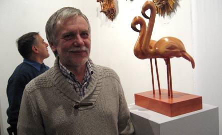 Mariusz Fogiel podziwiał flamingi