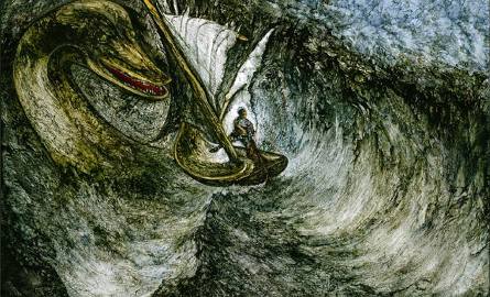 Obraz "Potwór Loch Ness" Hugo Heikenwaeldera