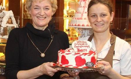 Katarzyna Sajecka, właścicielka kawiarni "Świat Słodyczy” w Kielcach ufundowała na licytację orkiestrową 10 pysznych tortów we wszystkich smakach