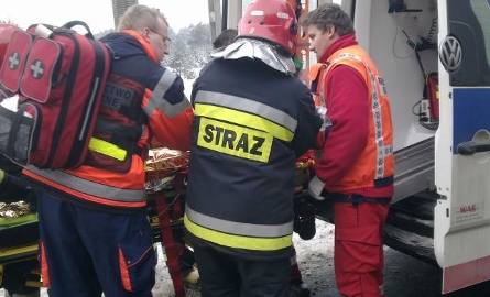 Dwa wypadki w Grudziądzu i wybuch kotła gazowego pod miastem. Są ranni (zdjęcia)