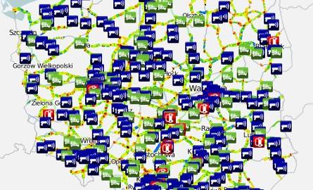 Mapa kontroli drogówki w Polsce