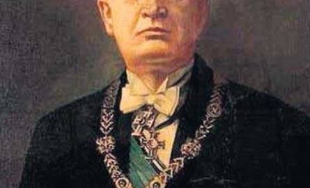 Portret prezydenta Estonii Konstantina Patsa - przyjaciela stryjskiego starosty Stanisława Harmaty