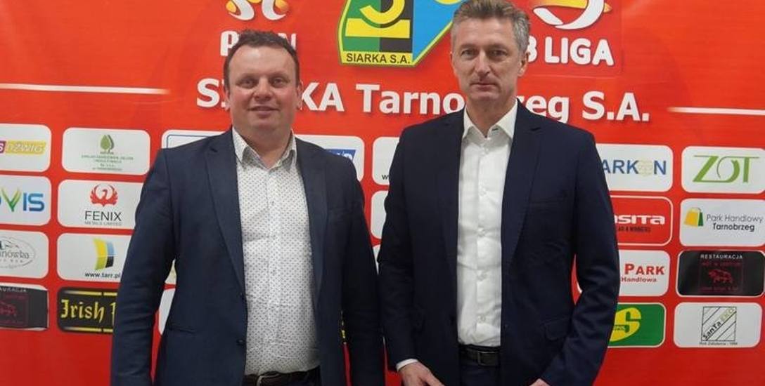 Prezes Dariusz Dziedzic i trener Sławomir Majak