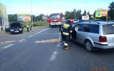 Poranna wypadek na krajówce w Sandomierzu