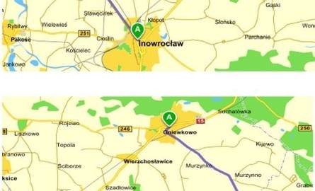Utrudnienia na drodze między Toruniem a Inowrocławiem [MAPKI OBJAZDÓW]