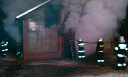 Pożarem był objęta stajnia wykorzystywana obecnie również jako budynek garażowy.