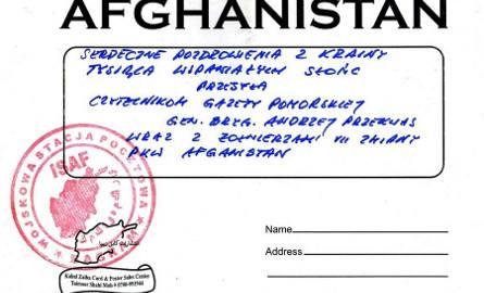 Pozdrowienia z Afganistanu dla Czytelników 