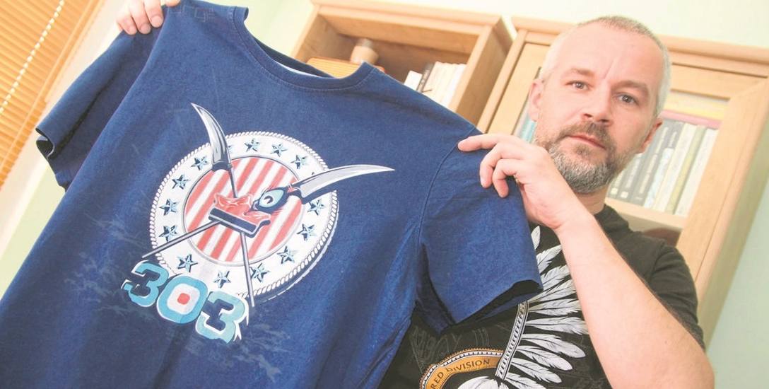 Tomasz Wąsik, włocławski historyk, również ma bogatą kolekcje koszulek z motywami patriotycznymi. W jego szafie znajdziemy między innymi symbole husarii