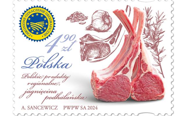 Mięso z Podhala na znaczku Poczty Polskiej. To promocja tradycyjnej jagnięciny podhalańskiej. Co o tym sądzicie?
