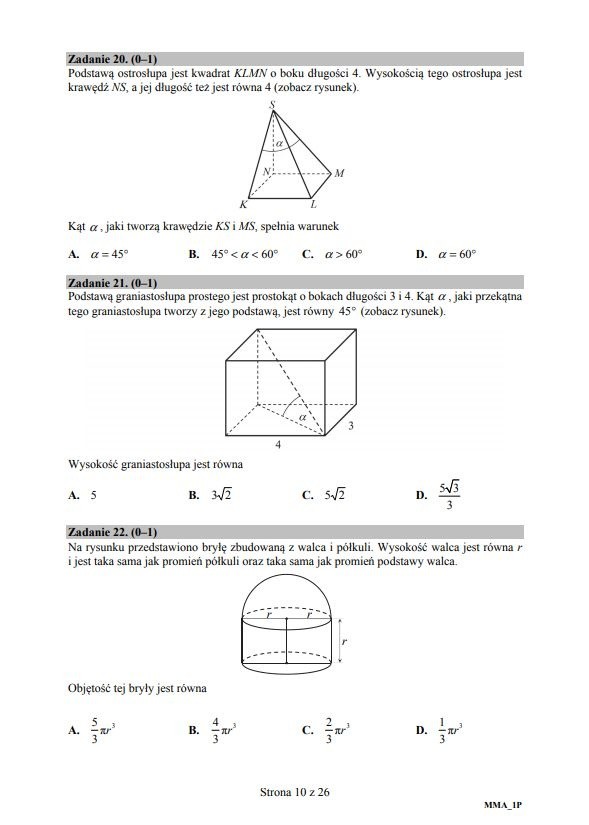 Matura: Matematyka 2018. Arkusz, odpowiedzi, rozwiązania. Egzamin maturalny 2018 z matematyki ...