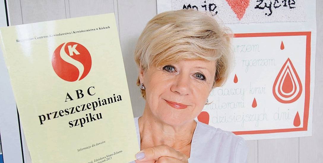 Do rejestrowania się jako potencjalny dawca zachęca  Dorota Domańska z Regionalnego Centrum Krwiodawstwa w Kielcach