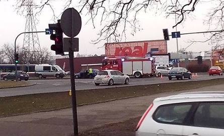 Zderzenie samochodów na ul. Kruszwickiej