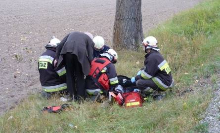 Wypadek w Gołkowicach. 19-letni motocyklista w szpitalu