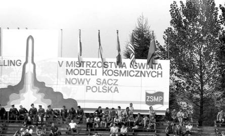 V Mistrzostwa Świata Modeli Kosmicznych w sierpniu 1983 roku - stadion Sandecji (dziś tzw. Stara Sandecja)