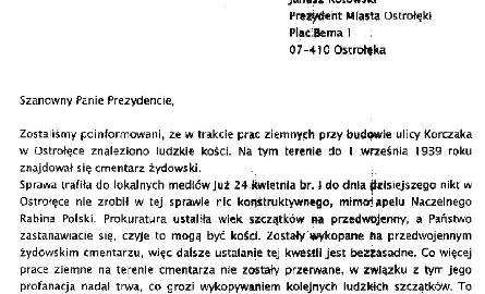 Organizacje żydowskie do Janusza Kotowskiego: niech pan natychmiast przestanie profanować cmentarz! Przeczytaj pisma