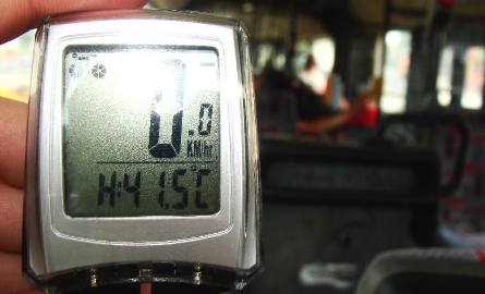 41,5 stopnia – to rekord temperatury w autobusie.