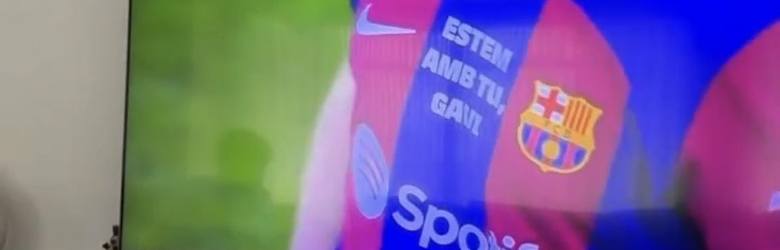 Specjalna wiadomość dla Gaviego na koszulkach FC Barcelony