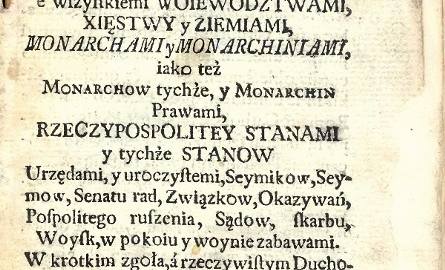Księga Jana Bielskiego – ,,Widok Królestwa Polskiego ze wszystkiemi ziemiami…" z 1767 roku (http://www.wbc.poznan.pl)