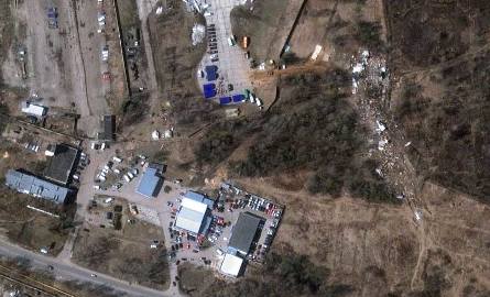 Zdjęcie satelitarne z katastrofy w Smoleńsku.
