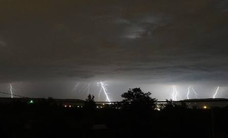 Burza nad gminą Masłów.