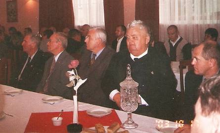 Na spotkaniu w Grudziądzu - Baszanowski drugi od lewej