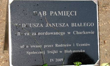 Tadeusz Biały został zamordowany w Charkowie.
