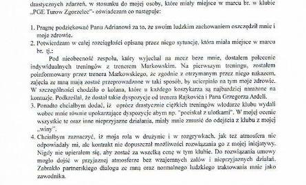Łukasz Wichniarz w oficjalnym oświadczeniu ustosunkował się do bulwersującej środowisko "afery kolanowej".