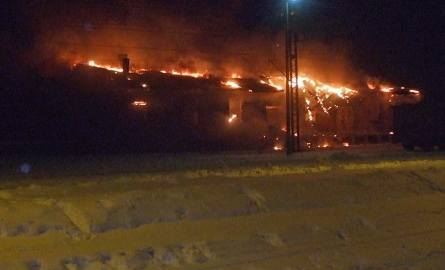 To zdjęcie pożaru magazynu przy dworcu PKP również przysłał nam Internauta Mateusz Michaliszyn na adres alarm@gk24.pl.