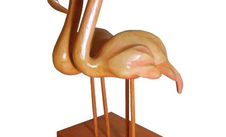 A to rzeźba "Flamingi"