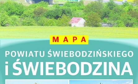 Mapa powiatu świebodzińskiego i Świebodzina w prezencie z tygodnikiem "Dzień za Dniem" już 29 października.