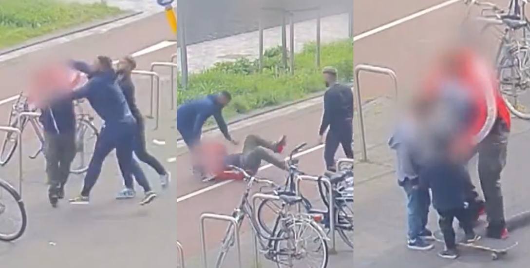 Mężczyzna został zaatakowany przez migrantów za zwrócenie im uwagi, gdy jeździli samochodem po ścieżce rowerowej.