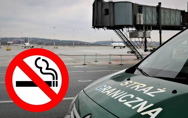 Krnąbrny Francuz palił papierosa na płycie lotniska. Ignorował polecenia Służby Ochrony Lotniska. Mandat to nie koniec kary