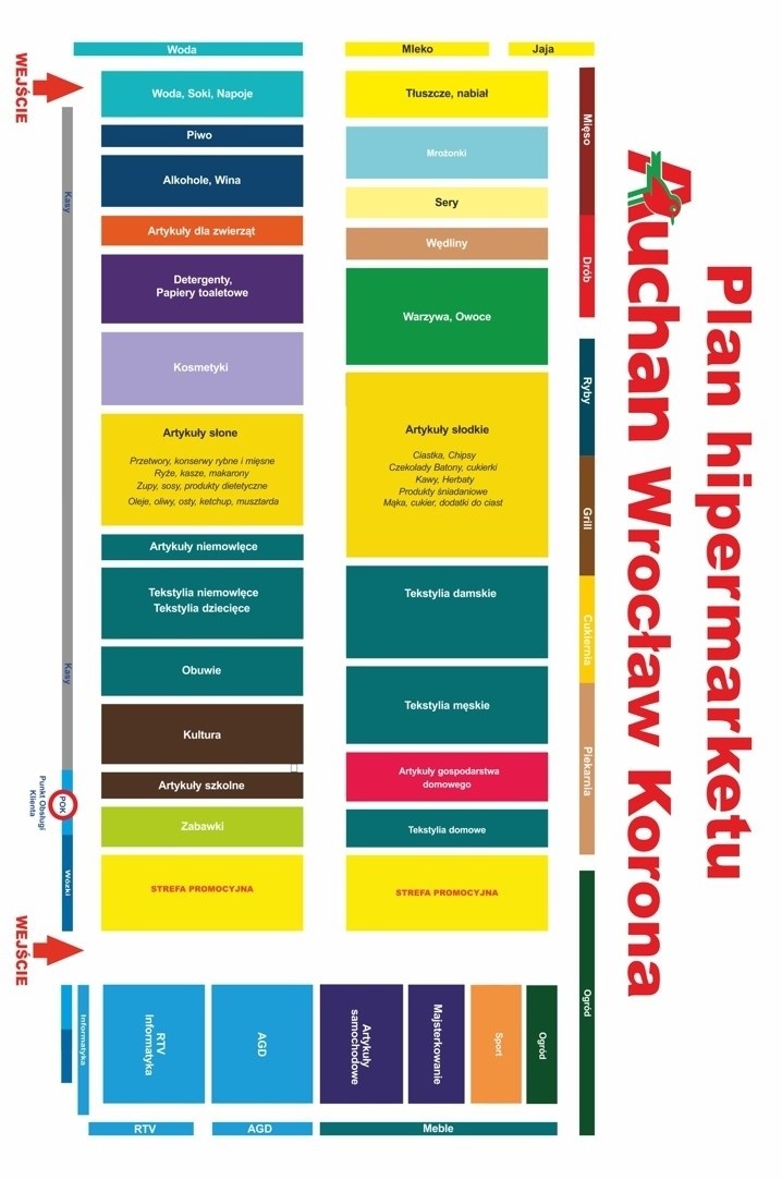 korona wroclaw mapa Auchan w Koronie już czynne. W promocji telewizory, laptopy i 