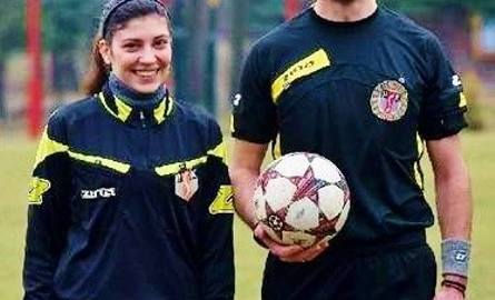 Mariusz Złotek z córką Marleną sędziują wspólnie mecze w niższych ligach piłkarskich.
