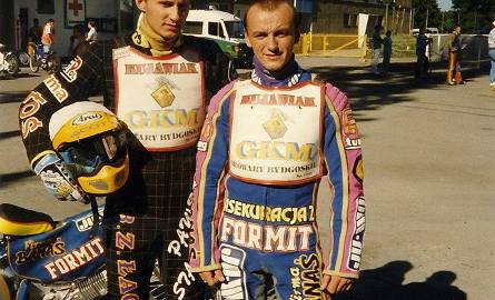 Z plastronami GKM jeździli już jako juniorzy Paweł Staszek (z lewej) i Robert Dados