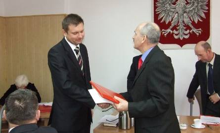 Pożegnanie burmistrza Parcińskiego, zaprzysiężenie Piotra Świderskiego