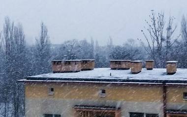 Silne opady śniegu w sobotni poranek w Bydgoszczy - zdjęcie nadesłała nasza czytelniczka Natalia Zielińska