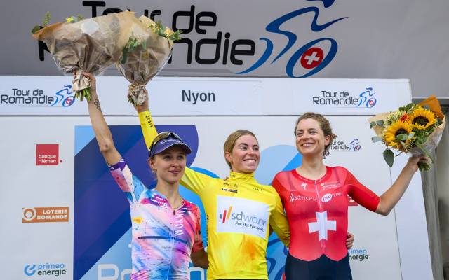 Katarzyna Niewiadoma druga w wyścigu kolarskim Tour de Romandie