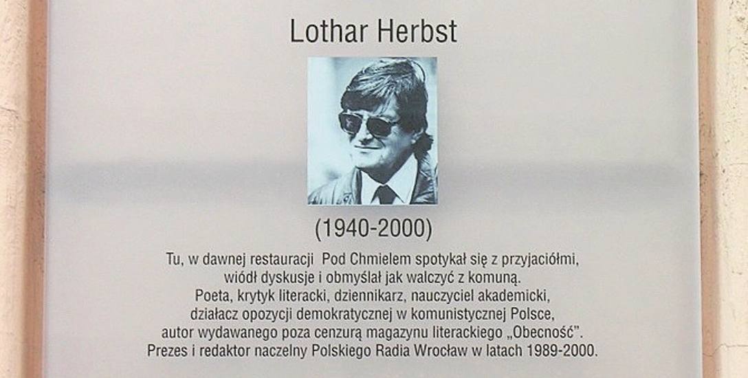 Tablica upamiętniająca Lothara Herbsta