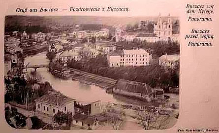 "Pozdrowienie z Buczacza". Pocztówka z przedwojenną panoramą Buczacza